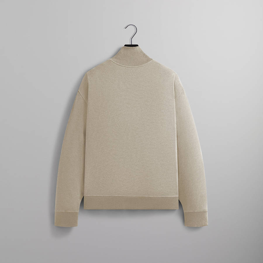 Beige Men Kith Fleece Wyona Full Zip Jackets | 9831-CVGBF