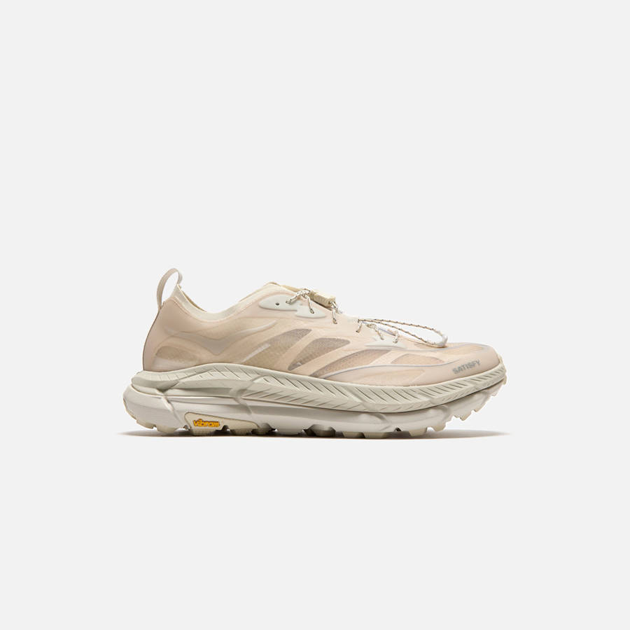 Beige Men Kith HOKA x Satisfy Mafate Speed 4 Sneakers | 4596-DRBXU