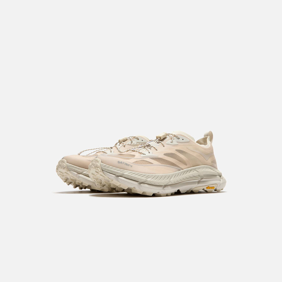 Beige Men Kith HOKA x Satisfy Mafate Speed 4 Sneakers | 4596-DRBXU