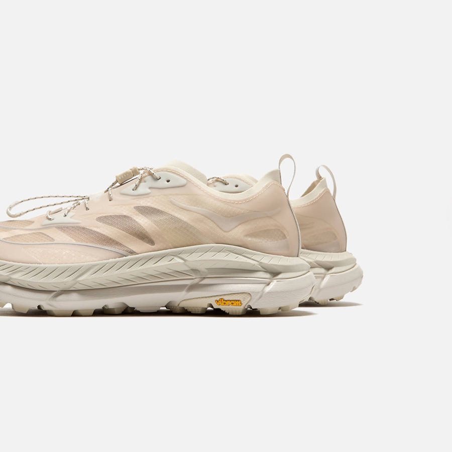 Beige Men Kith HOKA x Satisfy Mafate Speed 4 Sneakers | 4596-DRBXU