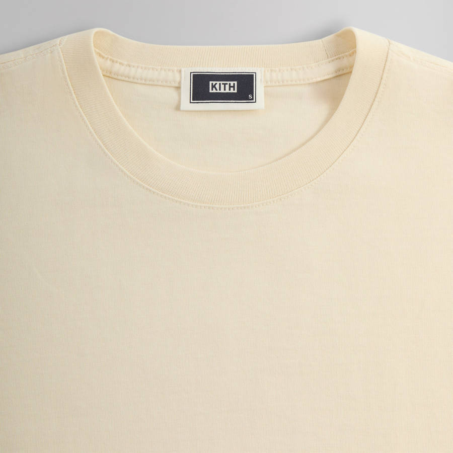 Beige Men Kith Long Sleeve Vintage Wash T-Shirt | 1245-ZBDAX