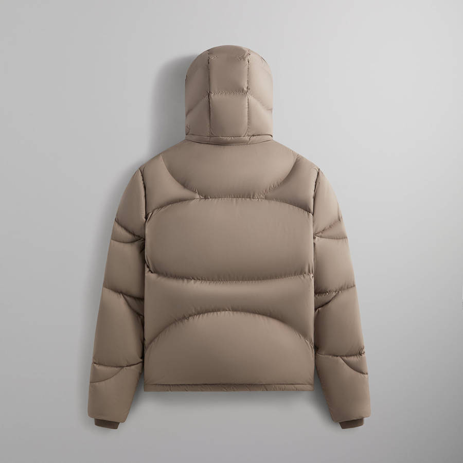 Beige Men Kith Matte Stretch Taffeta Corey Puffers | 4325-GQIXC