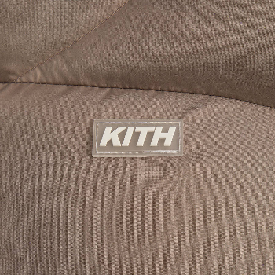 Beige Men Kith Matte Stretch Taffeta Corey Puffers | 4325-GQIXC