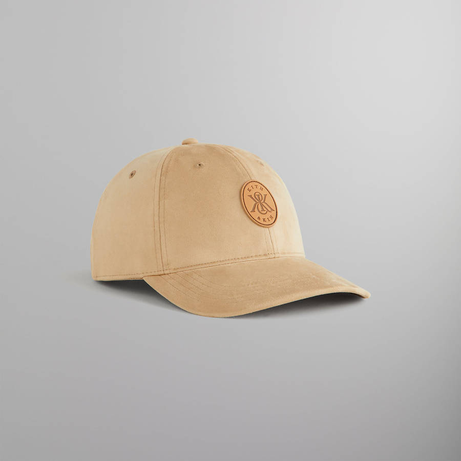 Beige Men Kith Microsuede Aaron Classic Cap | 6598-ITNXR