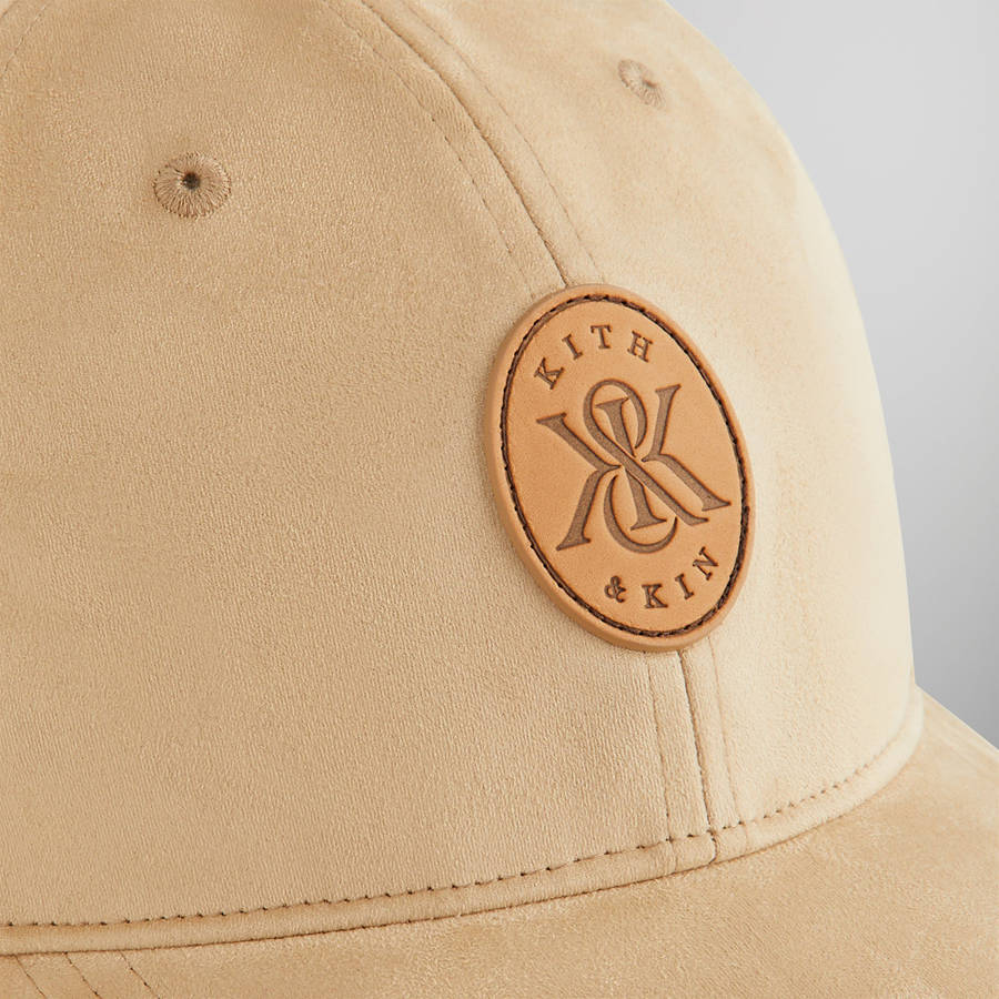 Beige Men Kith Microsuede Aaron Classic Cap | 6598-ITNXR