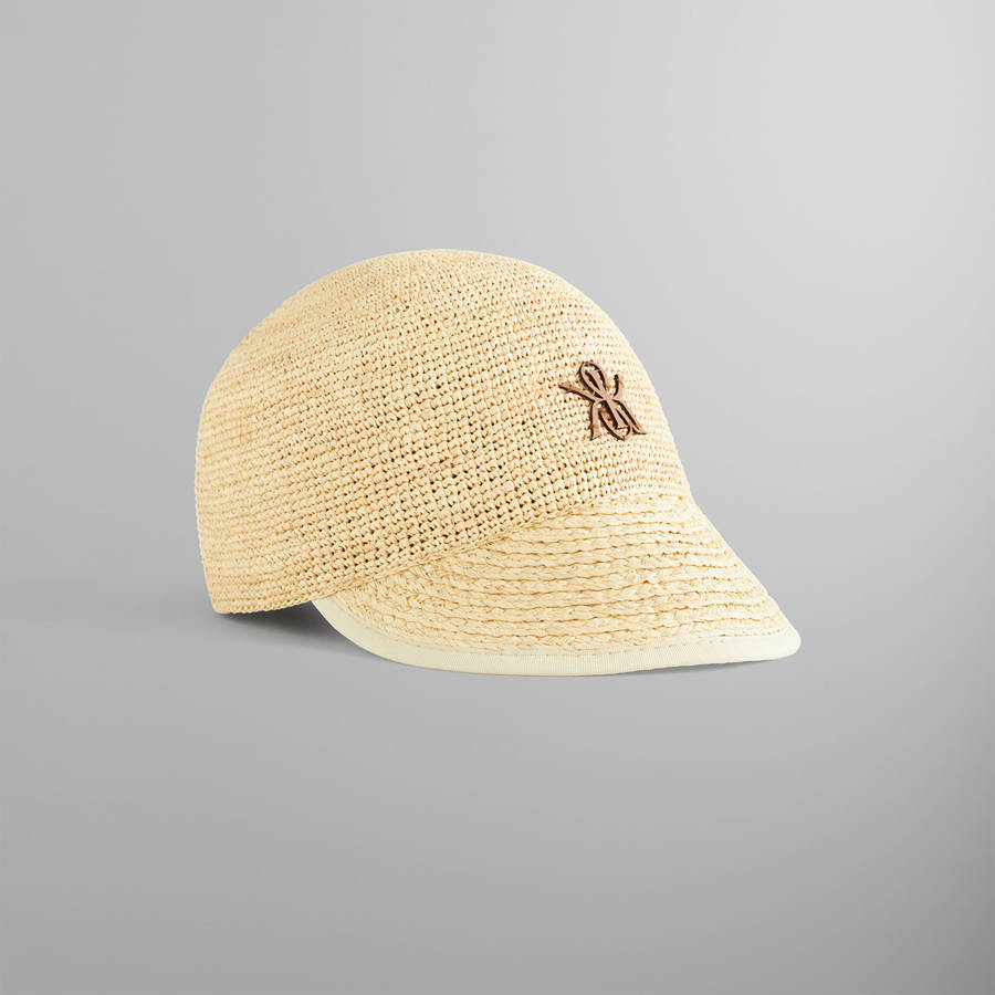 Beige Men Kith Raffia Cap | 3614-OHRLP