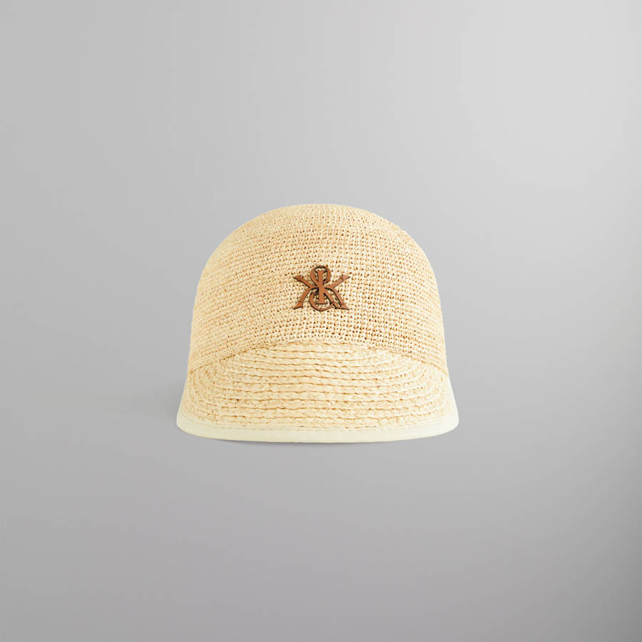 Beige Men Kith Raffia Cap | 3614-OHRLP