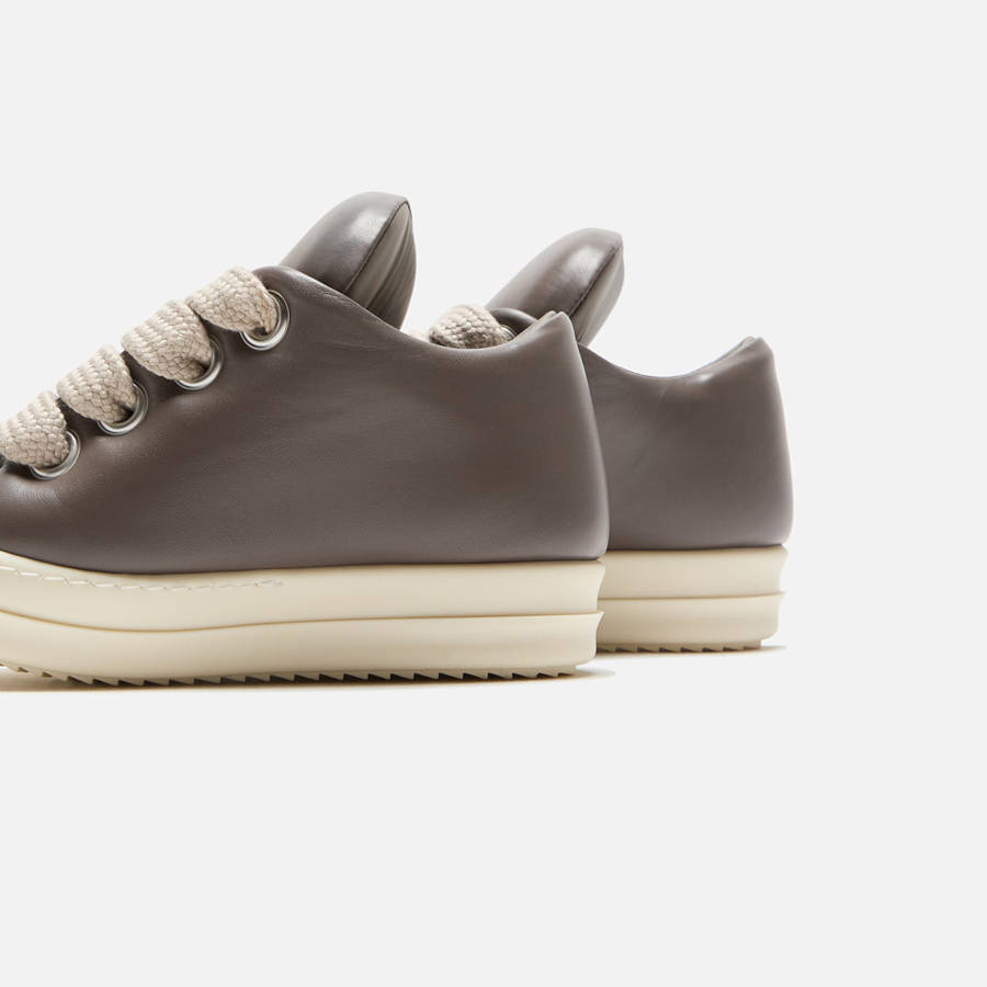 Beige Men Kith Rick Owens Scarpe in Pelle Jumbo Laced Padded Low Sneakers Sneakers | 9108-FOBGZ