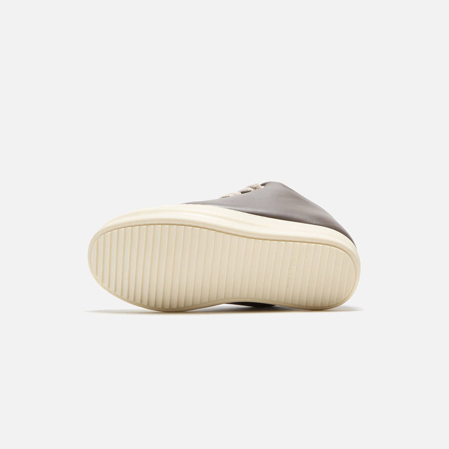Beige Men Kith Rick Owens Scarpe in Pelle Jumbo Laced Padded Low Sneakers Sneakers | 9108-FOBGZ