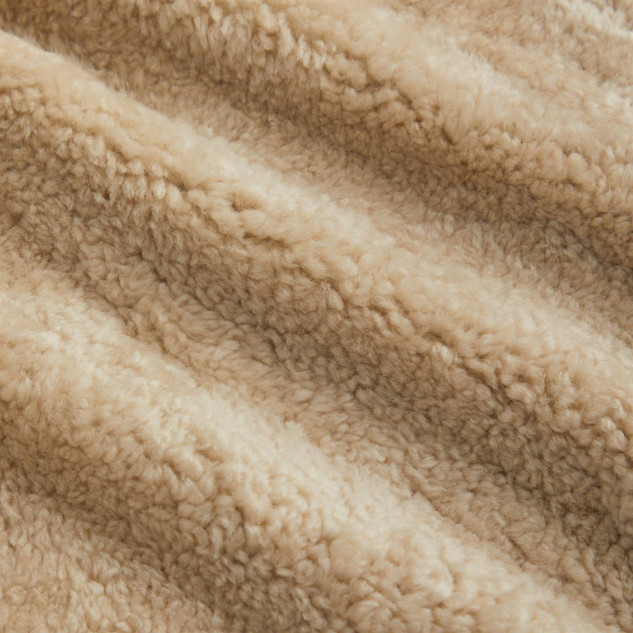 Beige Men Kith Shearling Lucian Jackets | 9108-EFUTV