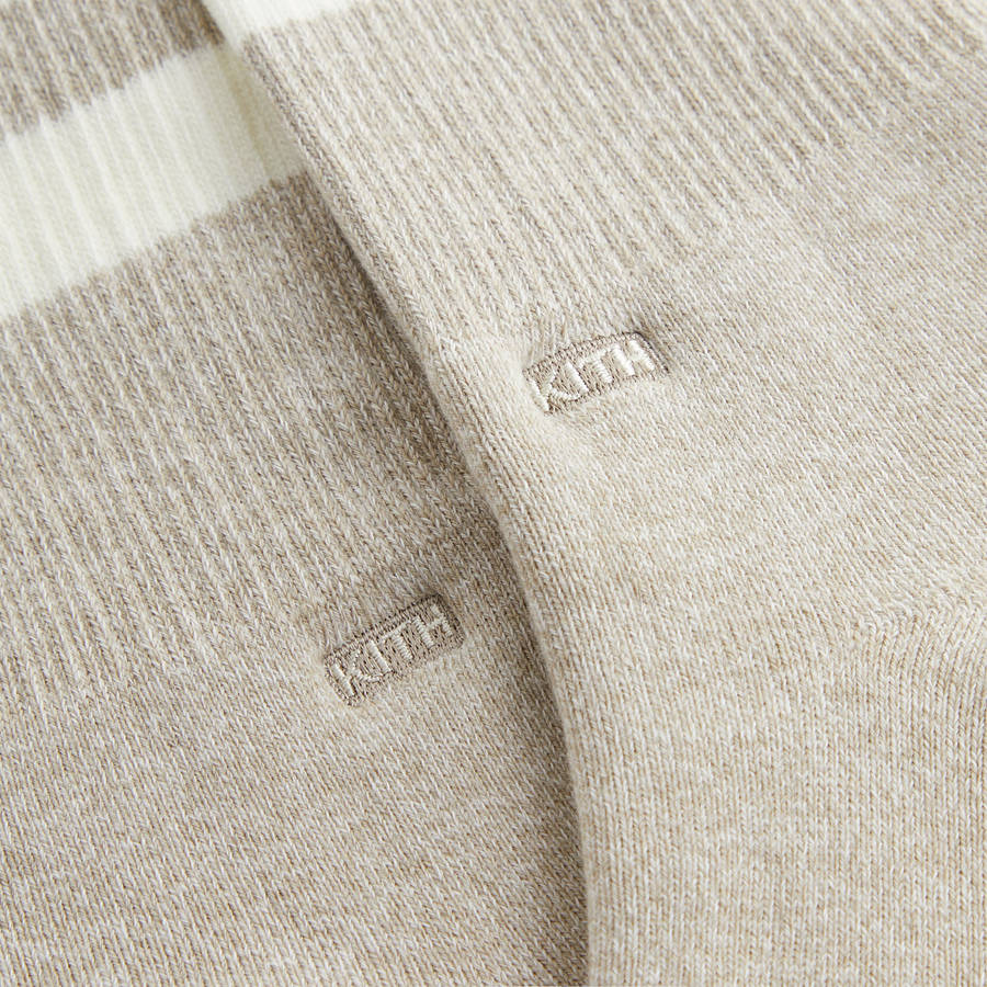 Beige Men Kith Three Pack Mixed Cotton Socks | 7845-FXJQI
