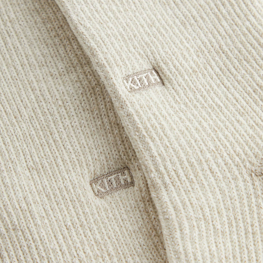Beige Men Kith Three Pack Mixed Cotton Socks | 7845-FXJQI