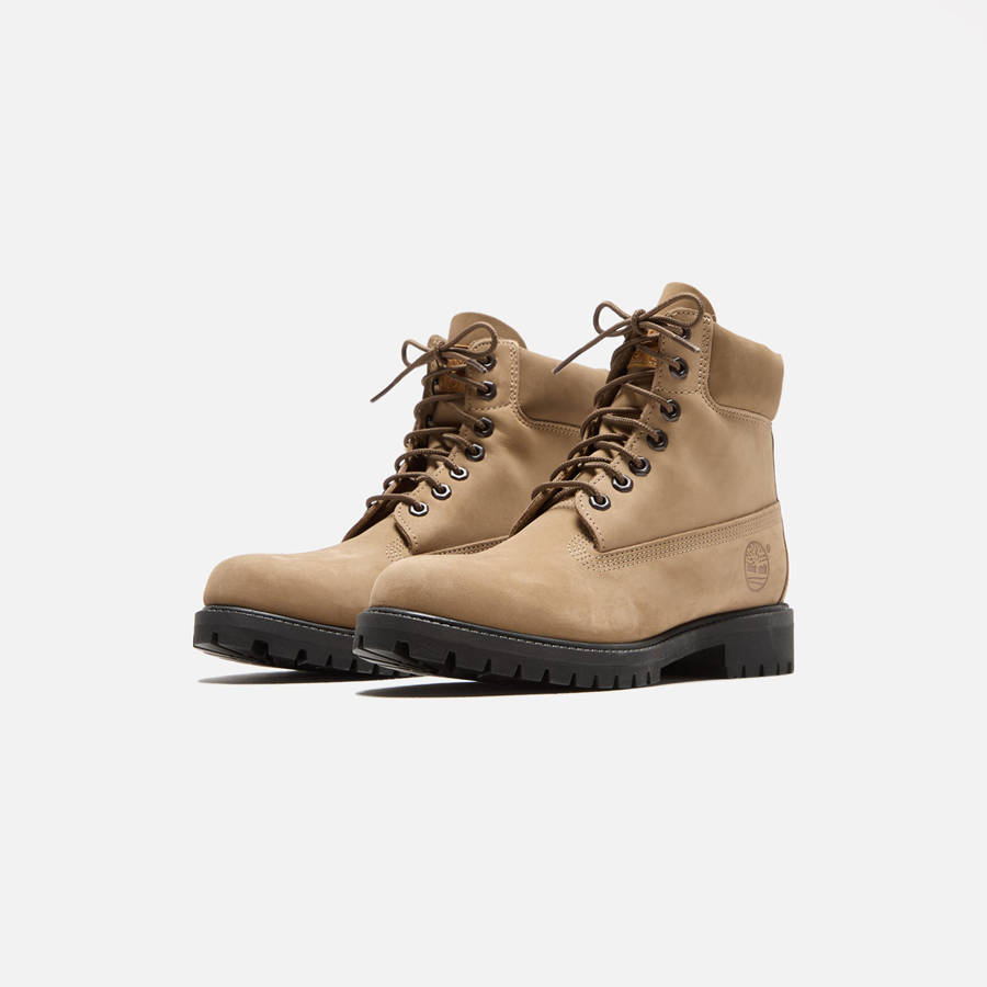Beige Men Kith Timberland Premium 6IN Lace Waterproof Medium Boots | 6952-DHWIY