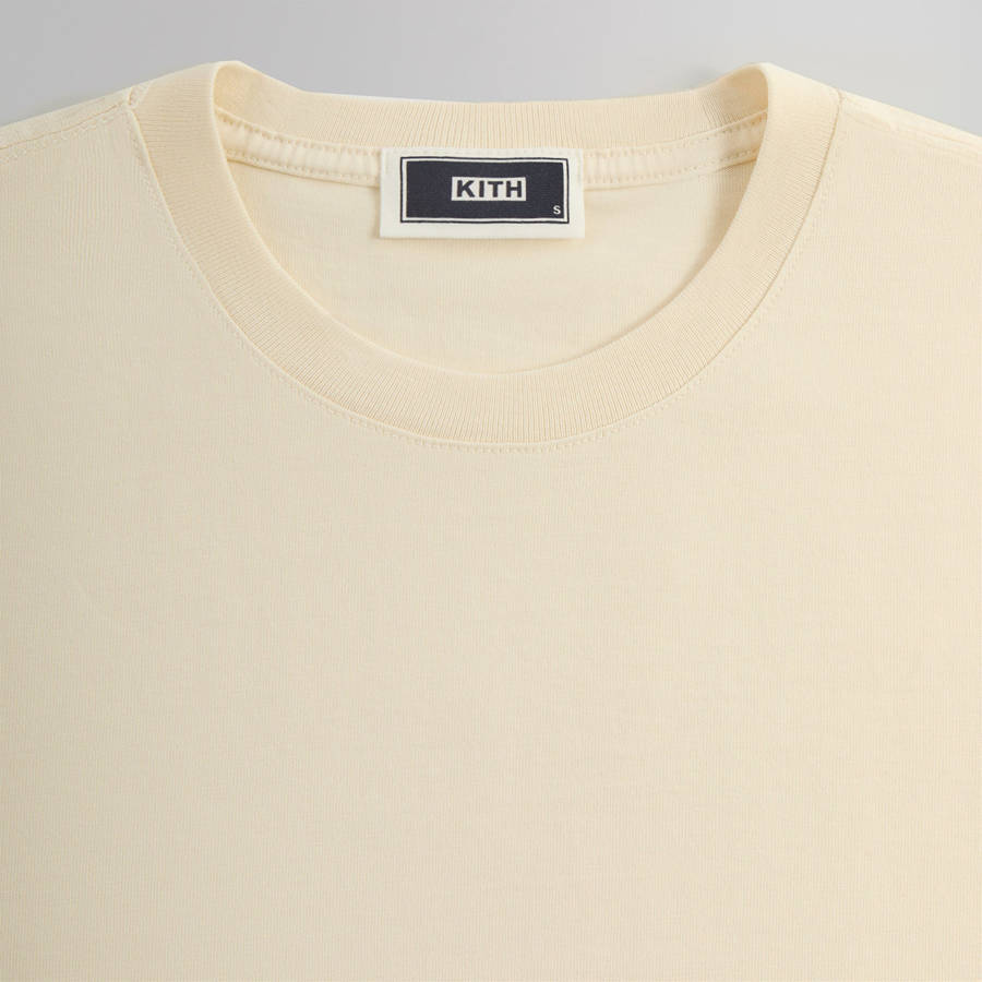Beige Men Kith Vintage Wash T-Shirt | 9136-UCMBT