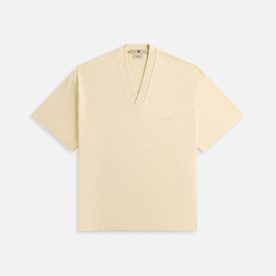 Beige Men Kith adidas x Fear of God Athletics Heavy Jersey V-Neck Shirts | 9352-YSBIP