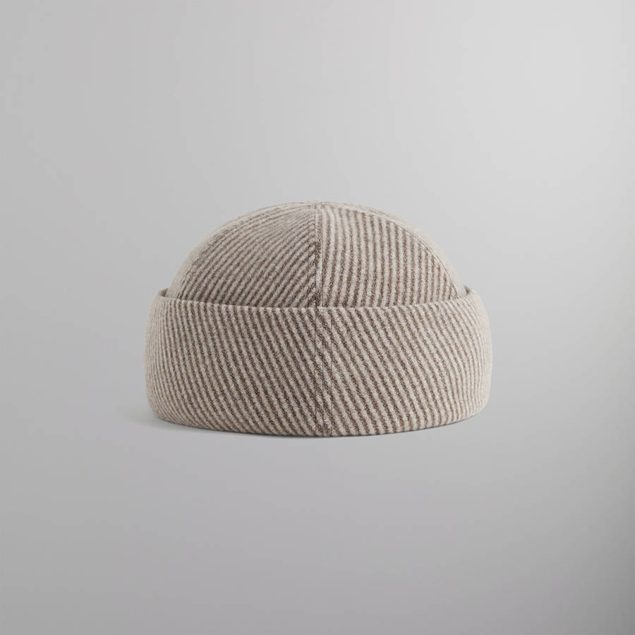Beige Men Kith and Giorgio Armani Wool Watchman Cap | 5370-OPJQX