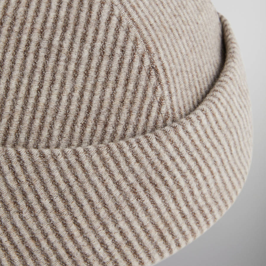 Beige Men Kith and Giorgio Armani Wool Watchman Cap | 5370-OPJQX