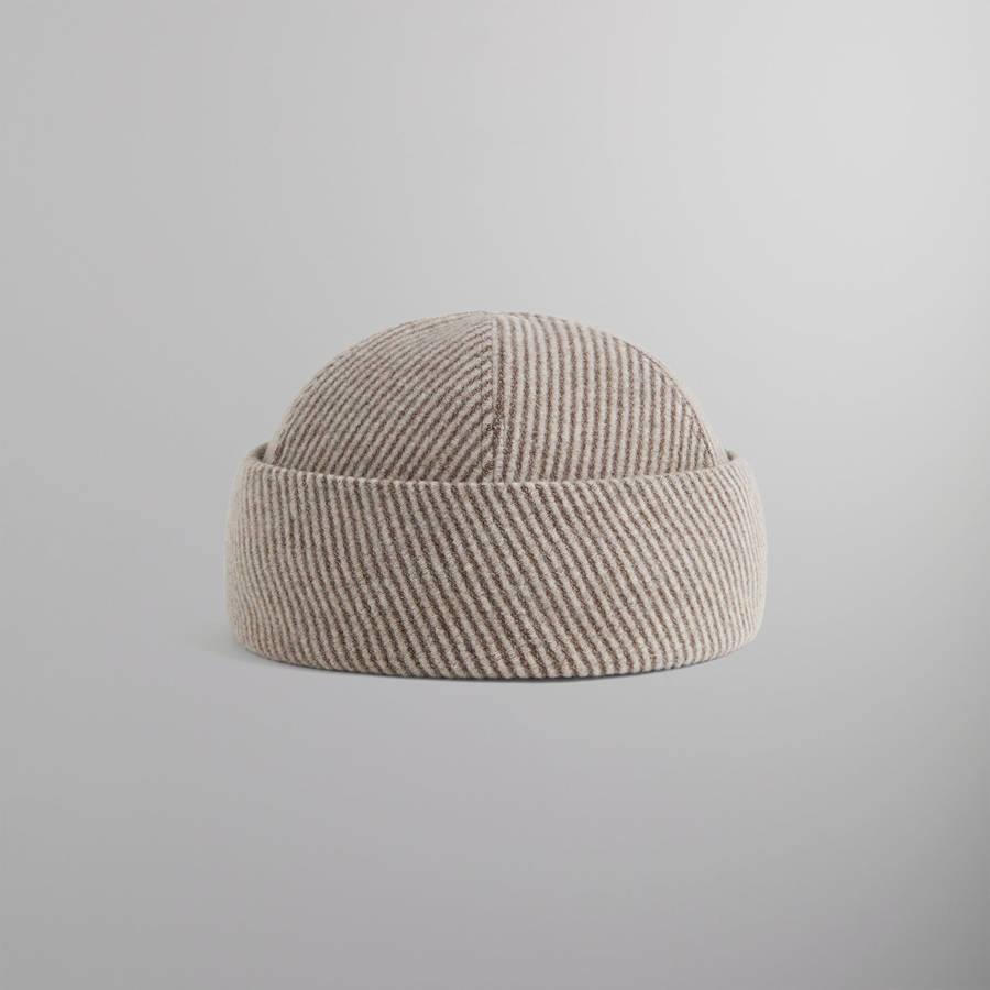 Beige Men Kith and Giorgio Armani Wool Watchman Cap | 5370-OPJQX
