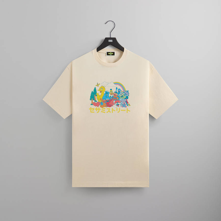 Beige Men Kith for Sesame Street Camp Vintage T-Shirt | 2680-NAZGQ