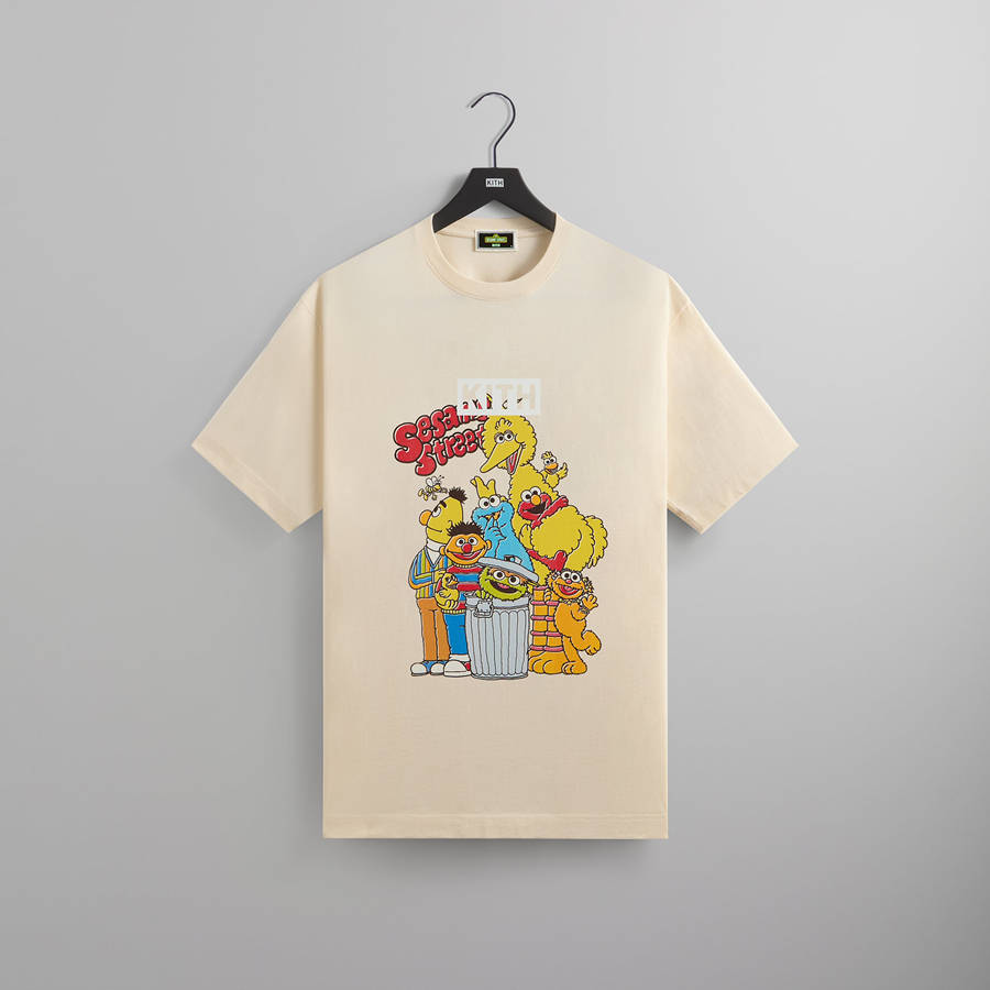 Beige Men Kith for Sesame Street Vintage T-Shirt | 1263-KXCSN