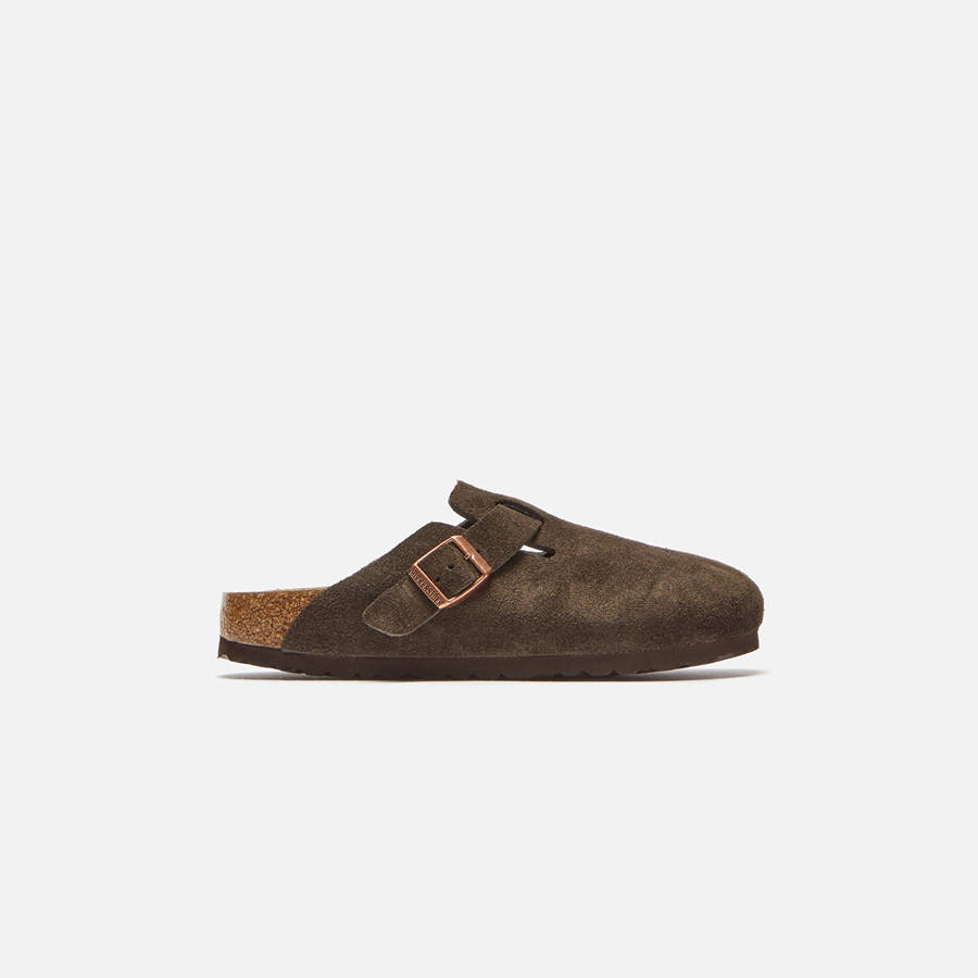 Beige Women Kith Birkenstock WMNS Boston Mules | 2593-ANHBZ