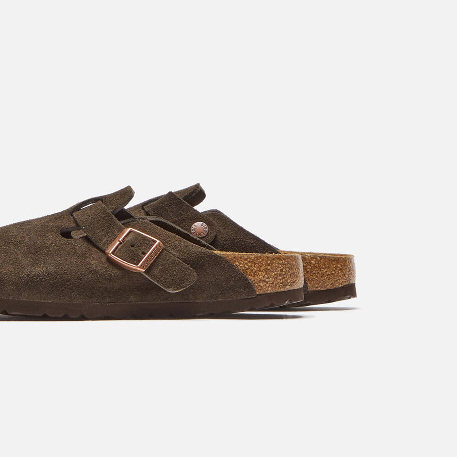 Beige Women Kith Birkenstock WMNS Boston Mules | 2593-ANHBZ