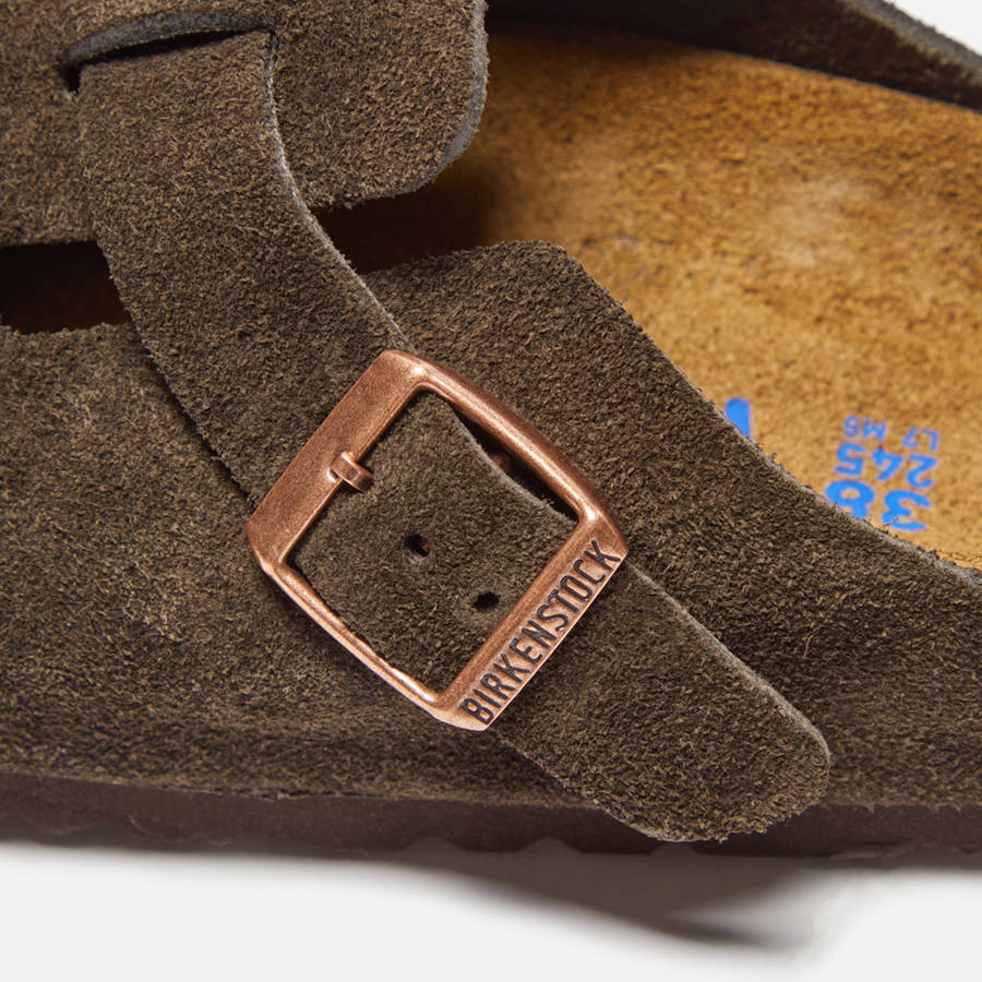 Beige Women Kith Birkenstock WMNS Boston Mules | 2593-ANHBZ