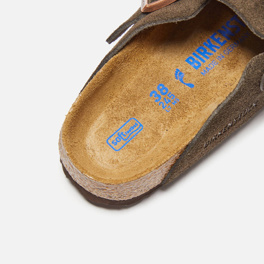 Beige Women Kith Birkenstock WMNS Boston Mules | 2593-ANHBZ