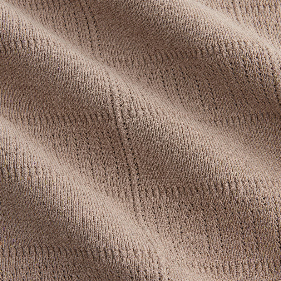 Beige Women Kith Cassan Monogram Pointelle Dress | 4318-UTVOP