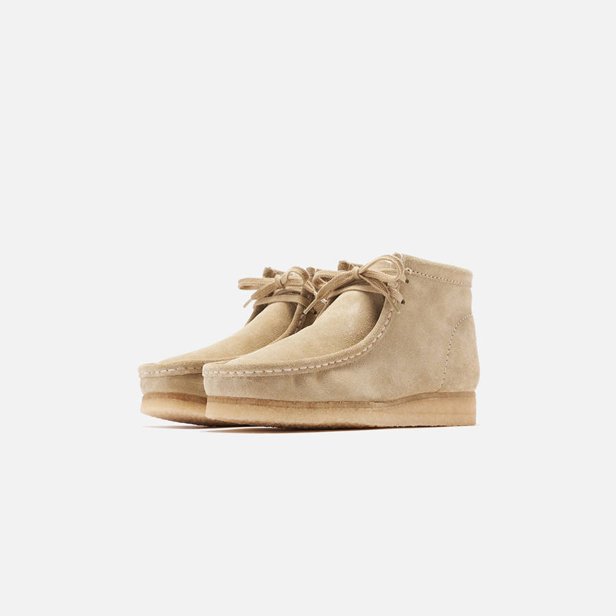 Beige Women Kith Clarks WMNS Wallabee Boots | 5801-SDEPY