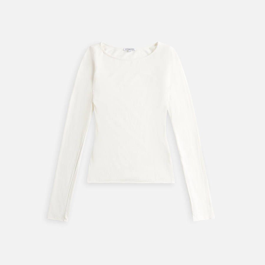 Beige Women Kith Cotton Citizen Marbella Boat Neck T-Shirt | 3485-GLAXV