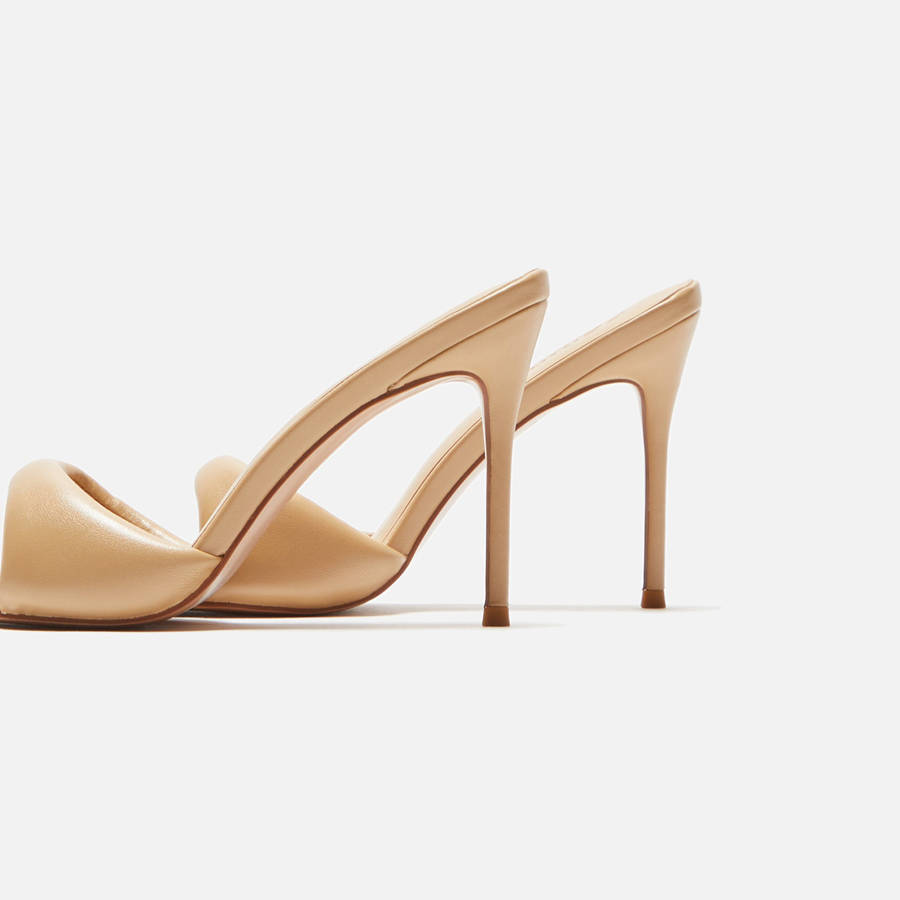 Beige Women Kith Femme LA Saint Slipper Heels | 2536-WZFSI