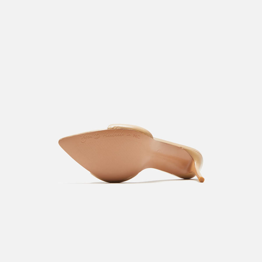 Beige Women Kith Femme LA Saint Slipper Heels | 2536-WZFSI