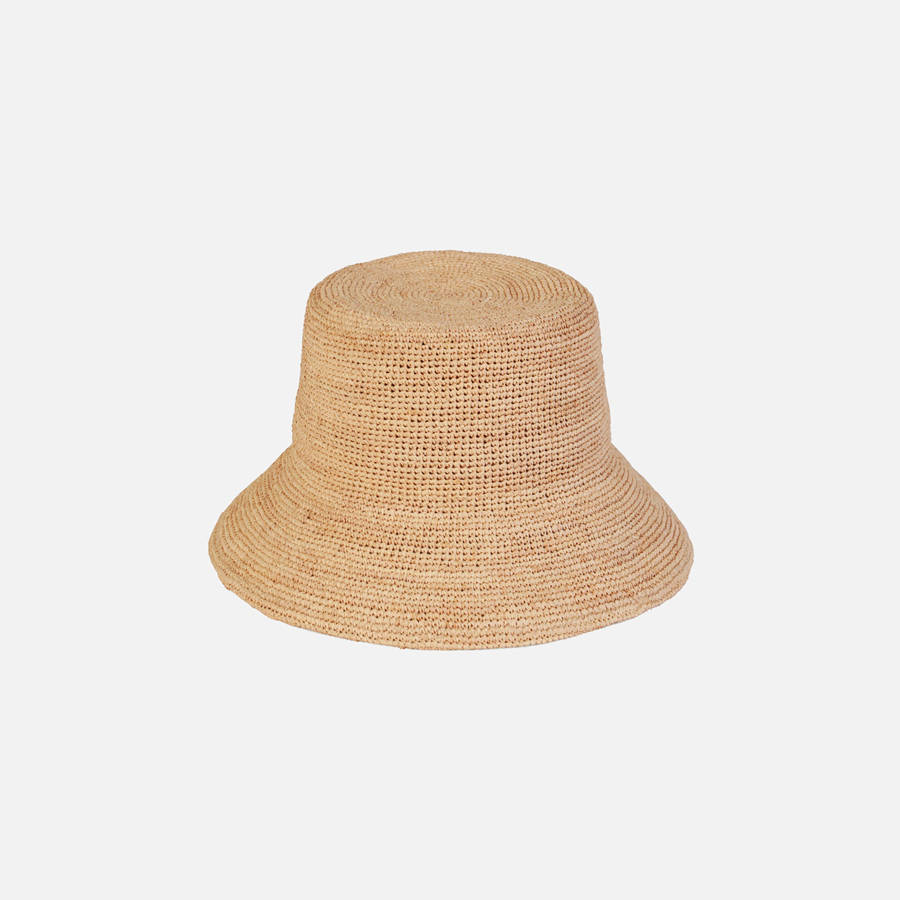 Beige Women Kith Lack of Color Inca Bucket Hat Headwear | 7502-TDQOU