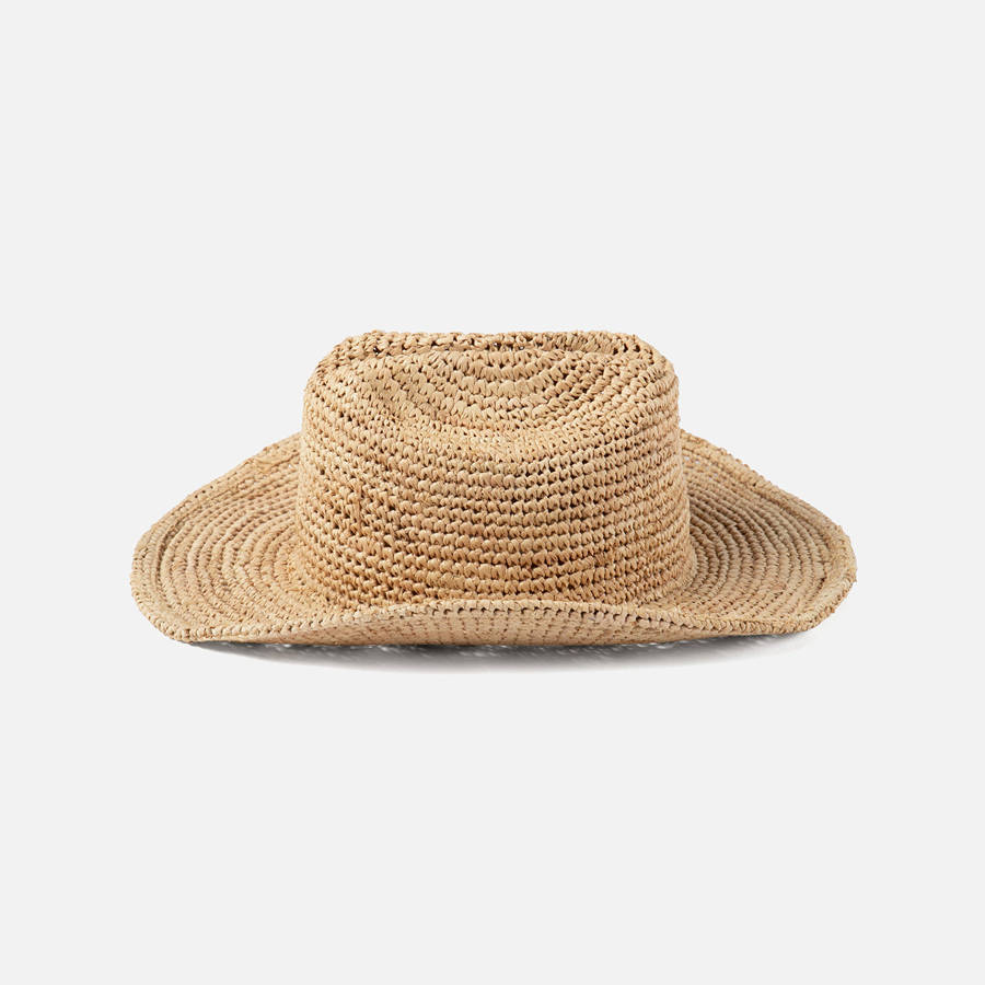 Beige Women Kith Lack of Color Raffia Cowboy Hat Headwear | 9487-QPDJR