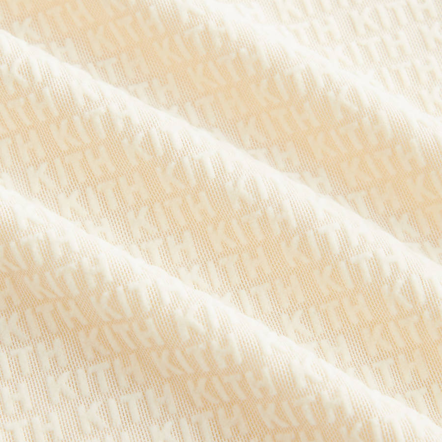 Beige Women Kith Mulberry Monogram Mesh Long Sleeve T-Shirt | 2650-MFSNQ