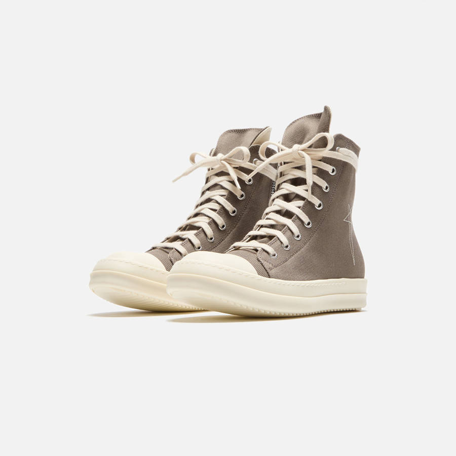 Beige Women Kith Rick Owens WMNS DRKSHDW High Sneakers | 4027-MTLSZ