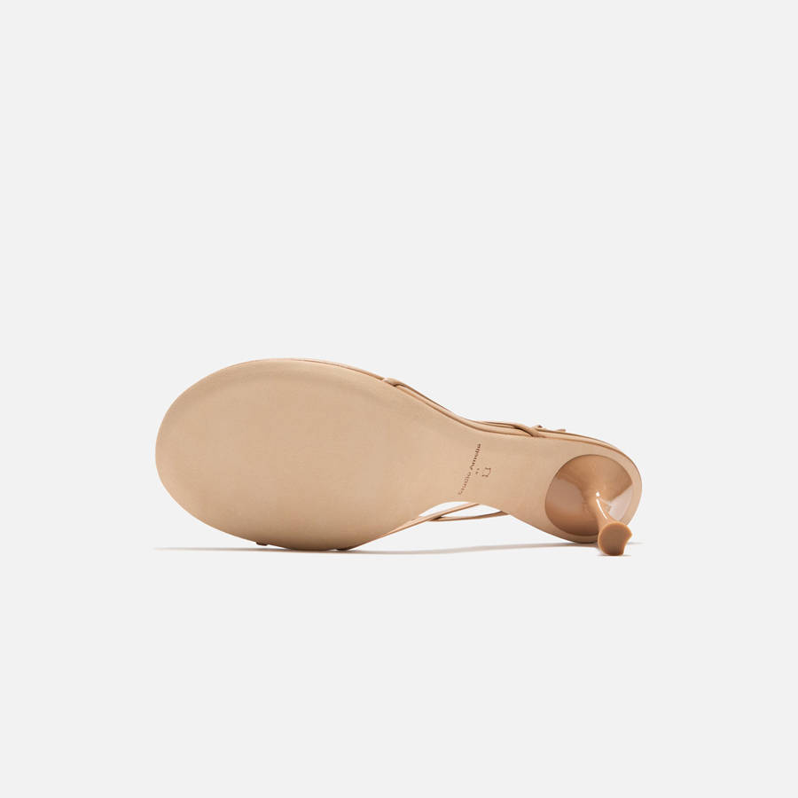 Beige Women Kith Studio Amelia The Barbella 90 Heels | 3072-QABVS