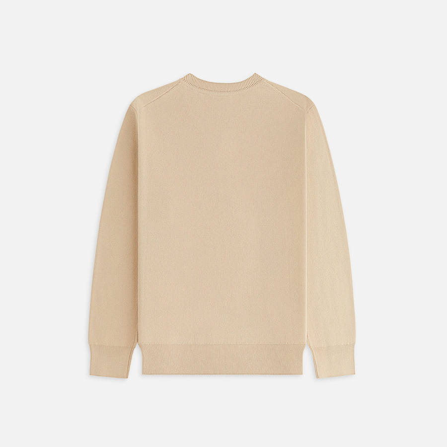 Beige Women Kith Verone V-Neck Sweaters | 9678-DPRSE