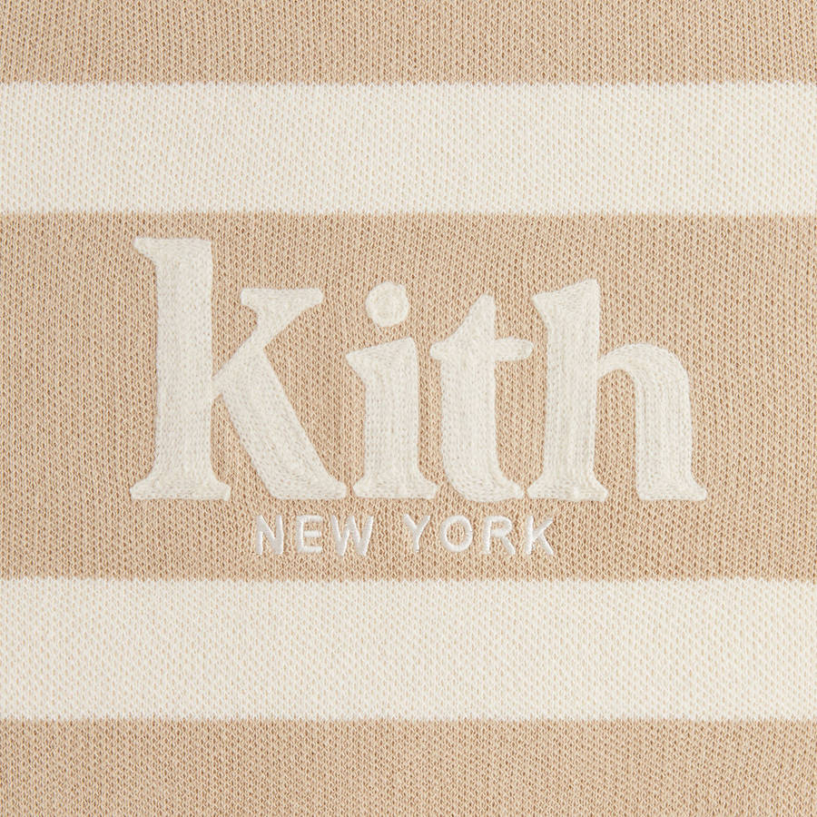 Beige Women Kith Verone V-Neck Sweaters | 9678-DPRSE