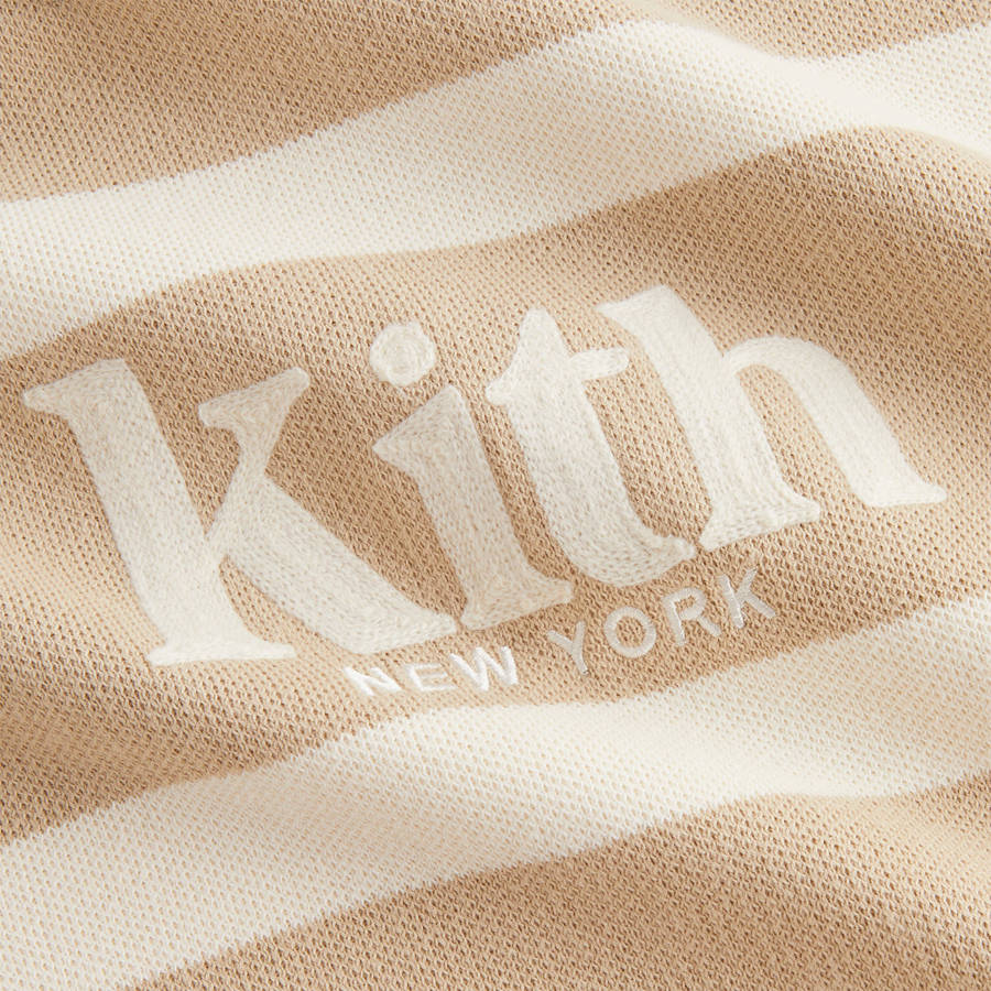 Beige Women Kith Verone V-Neck Sweaters | 9678-DPRSE