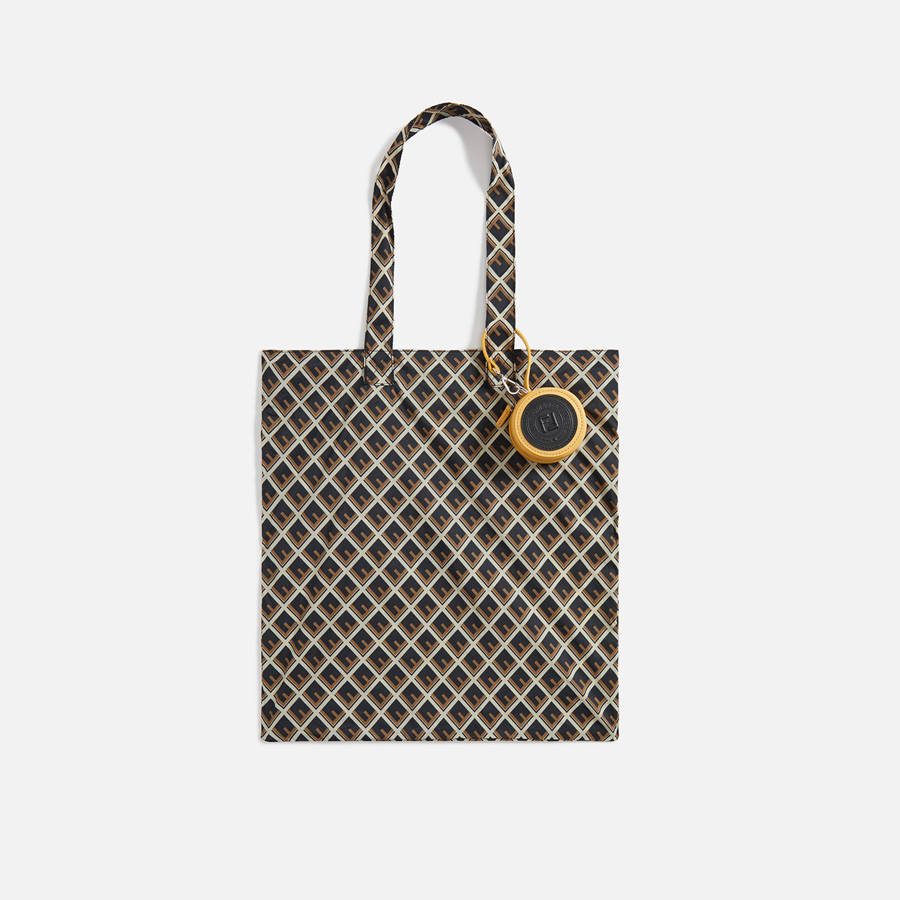 Beige Women Kith WGACA Fendi Leather Bag Charm Wallets | 0742-IKPLY