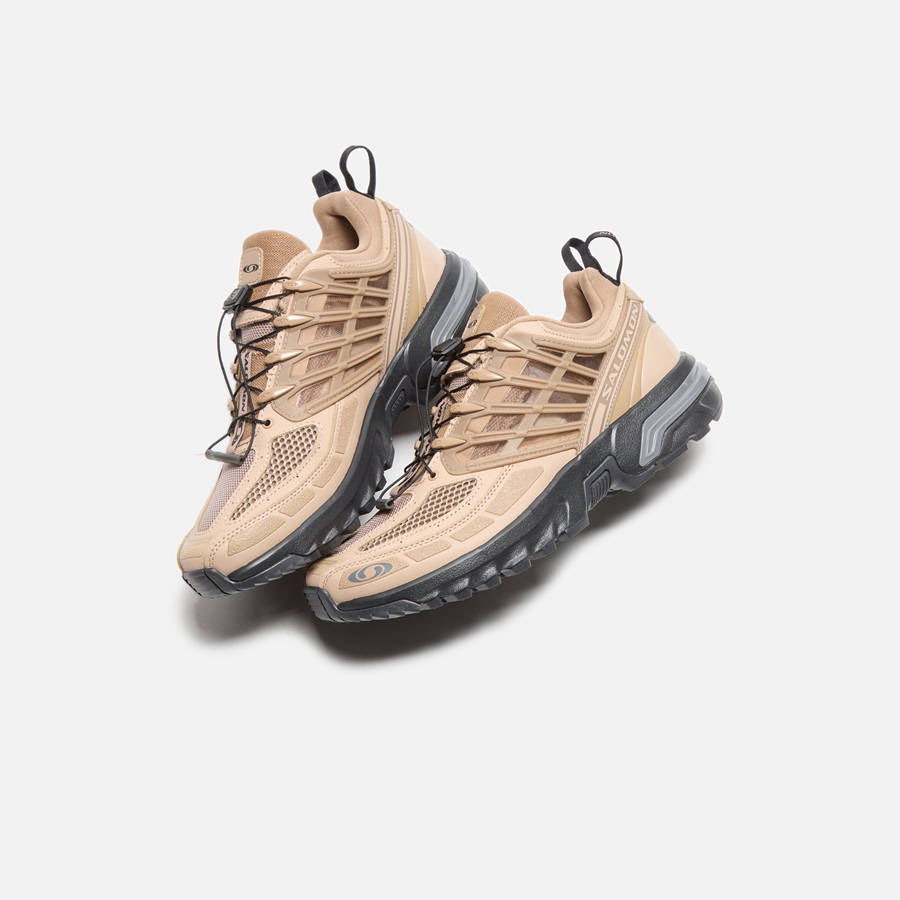 Beige / Black Men Kith Salomon ACS Pro Sneakers | 9013-OQXAT