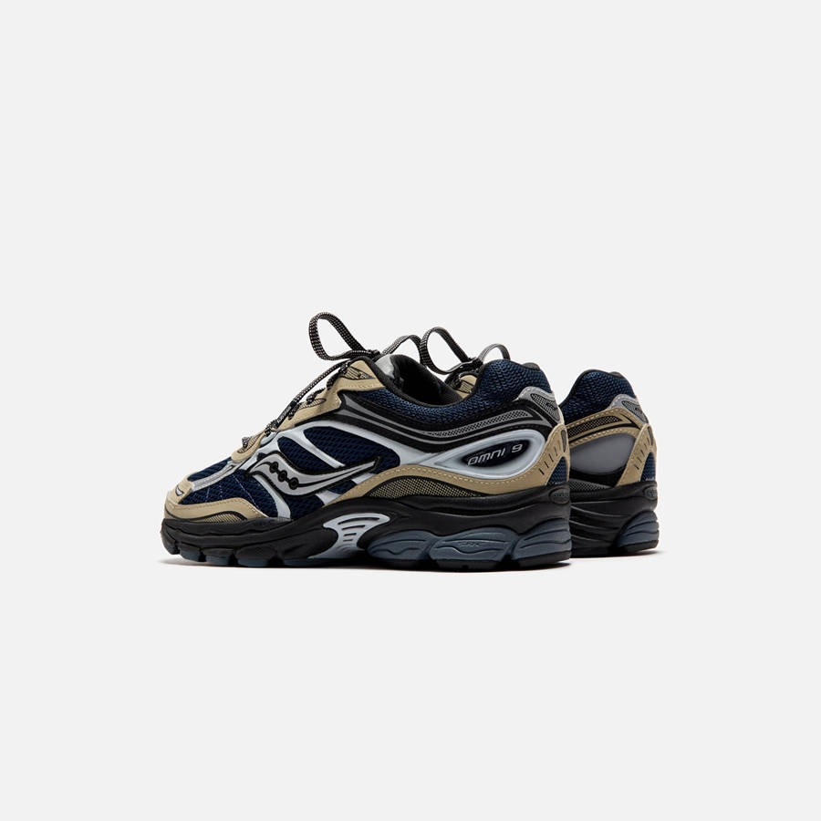 Beige / Blue Men Kith Saucony Progrid Omni 9 Sneakers | 9718-FXJDT