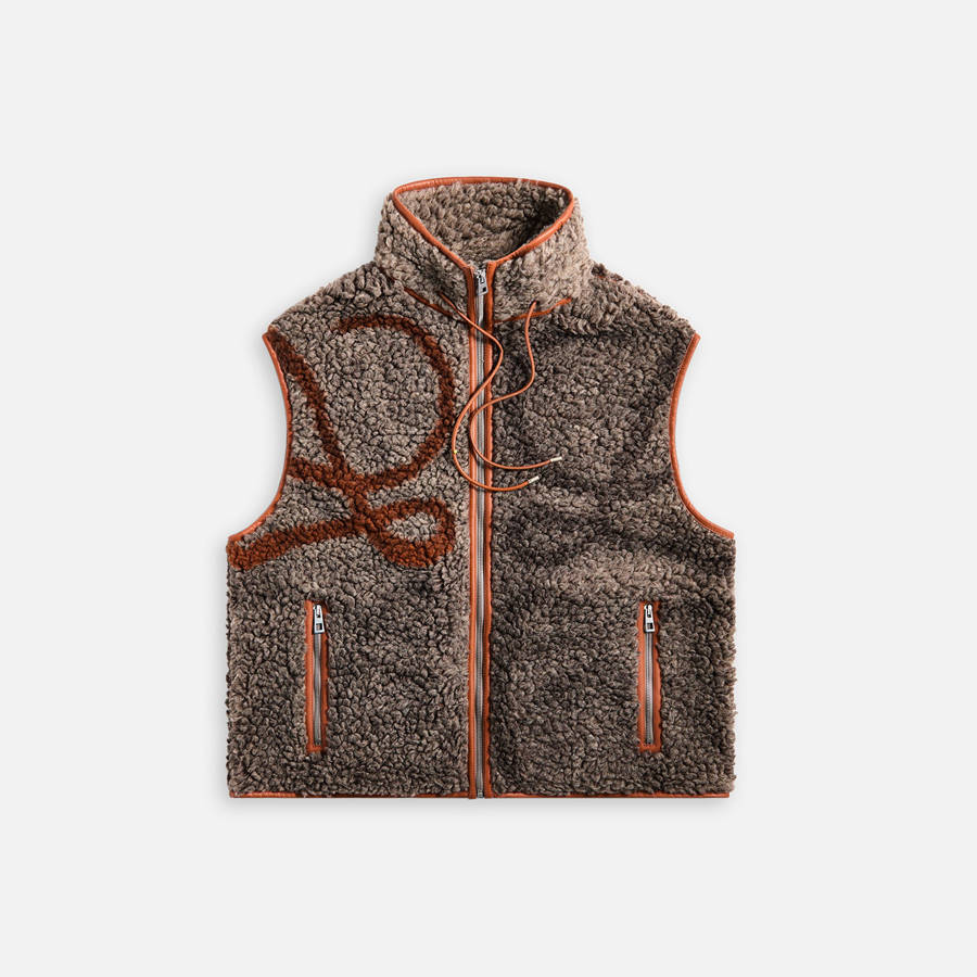 Beige / Khaki / Green Men Kith Loewe Vest Vest | 0516-IXATF