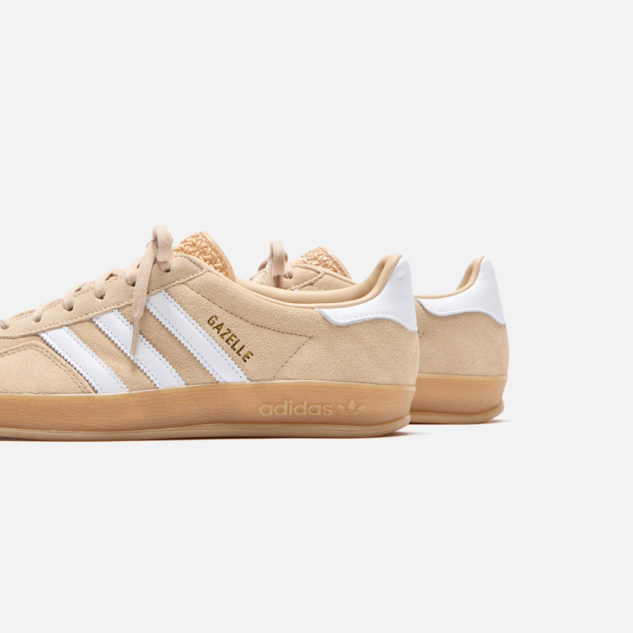 Beige / White Women Kith adidas WMNS Gazelle Indoor Sneakers | 1235-ZOCBD