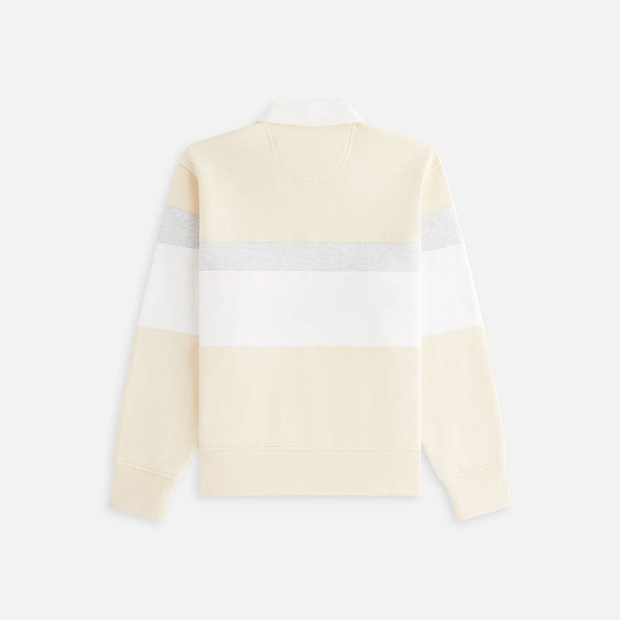 Beige / White / Grey Women Kith Emery New York Rugby Shirts | 9381-ZCUHE