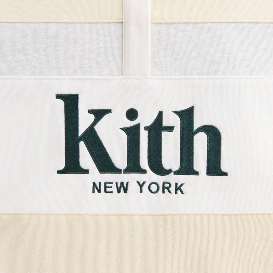 Beige / White / Grey Women Kith Emery New York Rugby Shirts | 9381-ZCUHE