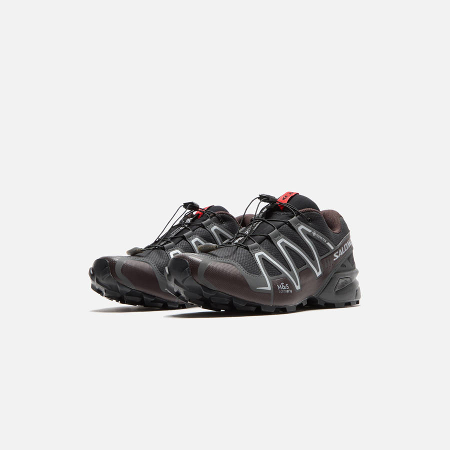 Black Coffee Men Kith Salomon Speedcross 3 GTX Sneakers | 0162-JIFBY