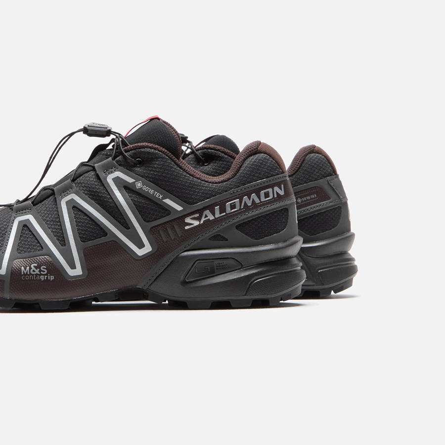 Black Coffee Men Kith Salomon Speedcross 3 GTX Sneakers | 0162-JIFBY